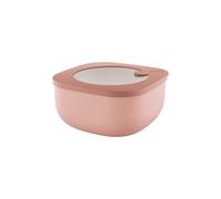 Guzzini - Kitchen Active Design, STORE&MORE BIO, Shallow Airtight Fridge/Freezer/Microwave Containers (M) - Peach Blossom Pink, 16 x16 x h7,8 cm | 975 cc - 170720251