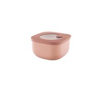 Guzzini - Kitchen Active Design, STORE&MORE BIO, Shallow Airtight Fridge/Freezer/Microwave Containers (S) - Peach Blossom Pink, 12,2 x 12,2 x h6,8 cm | 450cc - 170719251