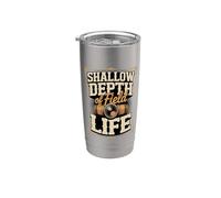 Shallow Depth of Field Life Videographer Filmmaker Stainless Steel Insulated Tumbler