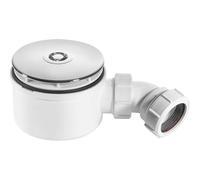 Shallow Shower Trap Chrome Plated Plastic Flange, 1 in Pack