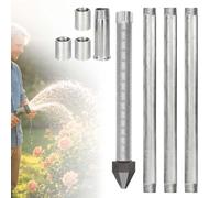 Shallow Well Kit, Stainless Steel Drive Point with 36in Screen & Galvanized Pipes, Heavy Duty for Soft Soil DIY Water Supply, Complete 3+1 Set