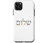 Shalom Colorful Hebrew Letters Jewish Peace Case for iPhone 11 Pro Max