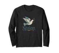 Shalom Dove Peace Jewish Holidays Hashanah Passover Long Sleeve T-Shirt