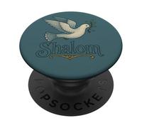 Shalom Dove Peace Jewish Holidays Hashanah Passover PopSockets Adhesive PopGrip