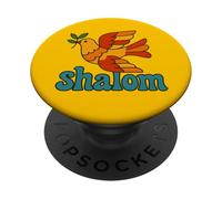 Shalom Dove Peace Jewish Holidays Hashanah Passover PopSockets Adhesive PopGrip