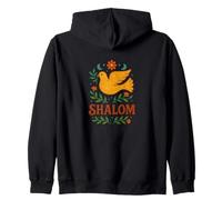 Shalom Dove Peace Jewish Holidays Hashanah Passover Zip Hoodie