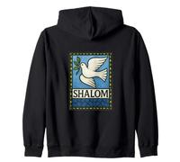 Shalom Dove Peace Jewish Holidays Hashanah Passover Zip Hoodie