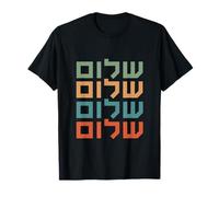 Shalom Hebrew Colorful Design For World Peace Shabbat Shalom T-Shirt