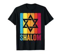 Shalom Jewish Hebrew Peace Star of David Hanukkah Retro T-Shirt