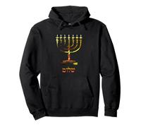 Shalom Menorah Pullover Hoodie