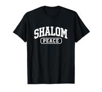 Shalom Peace Dove Hebrew Jersey Style Shabbat Shalom T-Shirt