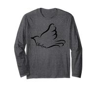 Shalom Peace Hebrew Jewish Dove Hanukkah Passover Spiritual Long Sleeve T-Shirt