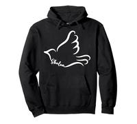 Shalom Peace Hebrew Jewish Dove Hanukkah Passover Spiritual Pullover Hoodie