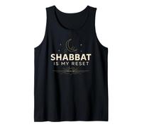 Shalom Shabbat is My Reset Moon and Stars Tank Top
