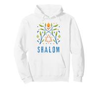 Shalom Star of David Floral Jewish Peace Design for Men Pullover Hoodie