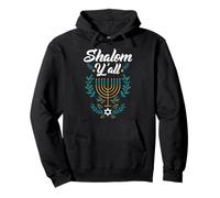 Shalom Y'All Funny Hanukkah Wreath Happy Hanukkah Shirt Pullover Hoodie