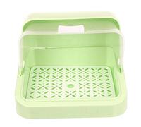 SHALONYOU 1pc Baby Bottle Storage Box with Drain Tray Stylish Feeding Bottle Case Organize Baby Cutlery Utensils