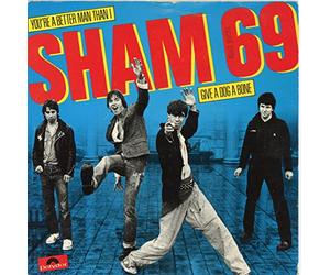 SHAM 69 you're a better man than i, 7 inch single, POSP 82