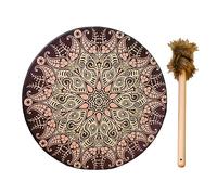 Shaman Drum | 9.8'' Shamanic Drums | Handmade Shaman Drums with Drum Stick | Hand Drum Home Decor Sound Healing Instruments, Siberian Drum Spirit Music