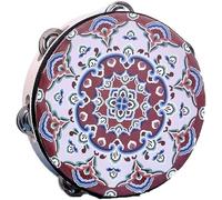 Shaman Drum bodhran, Classic Drum Ethnic Wind Tambourine Ethereal Drum Colorful Pattern Hand Drum Shaman Drum Portable Tongue Drum Beginners