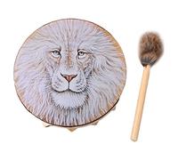 Shaman Drum bodhran, Featured Shaman Drum Hand-made Ethereal Drum Round Drum with Drum Sticks Hand Drum Adult Drum