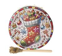 Shaman Drum - Christmas Spirit Music Drum | Shamanic Instrument, Fashion Desktop Ornament for Home Decor, Drum Sound Healing Tool