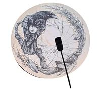 Shaman Drum, Delicate Textured Instrument Ethereal Drum Gift for Music Lovers Adult Drum Hand-made Ethereal Drum Frame Drums