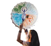 Shaman Drum - Design Hand Drum | Shaman Alchemy Moon Drum | Sound Healer Drum | Reflection Meditation Drum | Siberian Drum | Spirit Music Shamanic Drum For Balconies