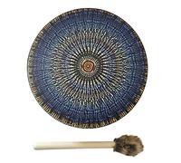 Shaman Drum, Drumstick Vegetarian Shaman Fire Drum, Sound Healer Shaman Drum, Instrumental Shaman Alchemy Moon Drum, for Spiritual Music, Meditation (Shaman's mosaic)