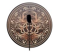 Shaman Drum Hand Drum, Sacred Celtic Drum with Drumstick | Symbol Of Siberian Drum Spiritual Music, Sound Healing Tool for Meditation Yoga Musical Enthusiasts - 25x25x5cm