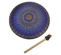 Shaman Drum,Handmade Shamanic Drum, Fashion Shaman Drum,Vegetarian Shaman Fire Drum Music Playing Instrument Ethereal Drum with Drumsticks Hand Drum