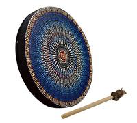 Shaman Drum, Percussion Frame Drum, Instrumental Shaman Alchemy Moon Drum,Sound Healer Shaman Drum for Spiritual Music, Vegan Shaman Alchemical Moon Drum with Drum Stick