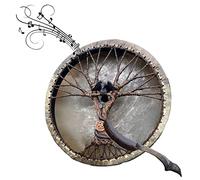 Shaman Drum - Ritual Drum Medicine Drum | Handmade Shaman Drum with Drumstick, Sound Healing Drum for Adults, Reflection and Meditation