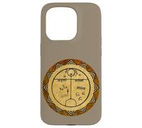 Shaman Drum Tengri (God-Oneness) Turkic Spirituality Design Case for iPhone 15 Pro