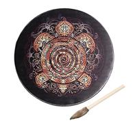 Shaman Drum with Drumstick, Hand Drum | Multipurpose Ergonomic Hand Drum,Portable Shamanic Drum with Drumstick, Reusable Hand Drum for Practitioners and Beginners