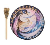 Shaman Drum with Drumstick, Shaman Hand Drum - Multipurpose Drum Instruments Shamanic Drums - Colourful Shaman Tools Meditation Drum for Music Meditation Rituals