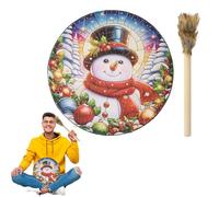 Shaman Drums Adults, Christmas Wood Shaman Drums, Handmade Shamanic Drum, Shaman Alchemy Moon Drum, Siberian Drum Spirit Music, Easy To Use, Portable for Meditation