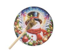 Shaman Hand Drum - 10 Inch Wooden Drum with Stick | Christmas Music