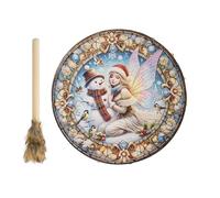 Shaman Hand Drum, Handmade Shaman Drum, Handmade Christmas Percussion Drum, Decorative Christmas Instrument Drum for Lovers, Daughters, Sons, Girlfriends