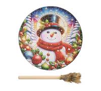 Shaman Hand Drum,Shaman Drum,10 Inch Christmas Wooden Shaman Drums with Drumstick | Sound Healing Tool for Spiritual Music, Home Decor, Cham Tools