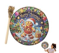 Shaman Hand Drums, Shaman Drums for Adults - Spiritual Music Gingerbread Man Shamanic Drum | Hollow Drum Back, Spiritual Music Drum for Outdoor Activities, Home, Ar