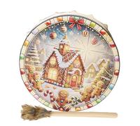 Shamanic Christmas Drums, Spiritual Music Shamanic Drum, Man Handmade Shamanic Drum - Beautiful Spiritual Instrument for Home, Workplace and Activ