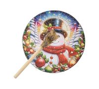 Shamanic Drum - 10 Inches Christmas Sound Healer Shaman Drum with Drum Stick,Home Decorations, Sound Healing Tool for Spiritual Music Reflection Meditation