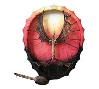 Shamanic drum Creative 25cm Unique Music Drum with Dragon Totem Drum Stick Ethereal Drum and Tongue Drum Hand-made Hand Drum