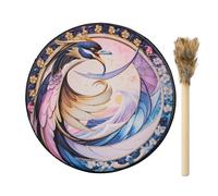 Shamanic Drum, Drum, Traditional Shamanic Drum, Multipurpose Drum Instruments Shamanic Drums, Colorful Meditation Drum Sound Healing Instrument for Ritual