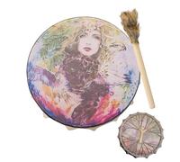 Shamanic Drum With - Authentic Leopard Sound Instruments, Rhythmic Vibration Drum - For Shamanism Lovers, Beginners, Families, Friends, Indoor and Outdoor Use,