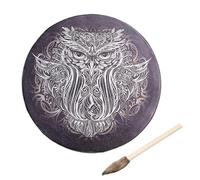 Shamanic Hand Drum, Hand Drum and Stick | Multi-purpose Ergonomic Hand Drum,Portable Shamanic Musical Instrument, Mysterious Drum for Beginners, Music Lovers