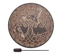 Shamanic Hand Drum Handmade Shamanic Drum, Adult Percussion Instrument Hand Drum Music Drum Kit Sound Tool Ethereal Drum for Boys and Girls