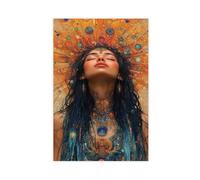 Shamanic Queen, Mystical Divine Feminine Art Canvas Poster Wall Art Decor Print Picture Paintings for Living Room Bedroom Decoration 16x24inch(40x60cm)