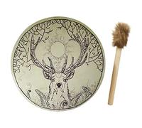 Shamanic,Sami drum,Pagan Hand Drum, Desktop Decoration Hand-made Ethereal Drum Spiritual Music Healing Tool Hand Drum 25cm